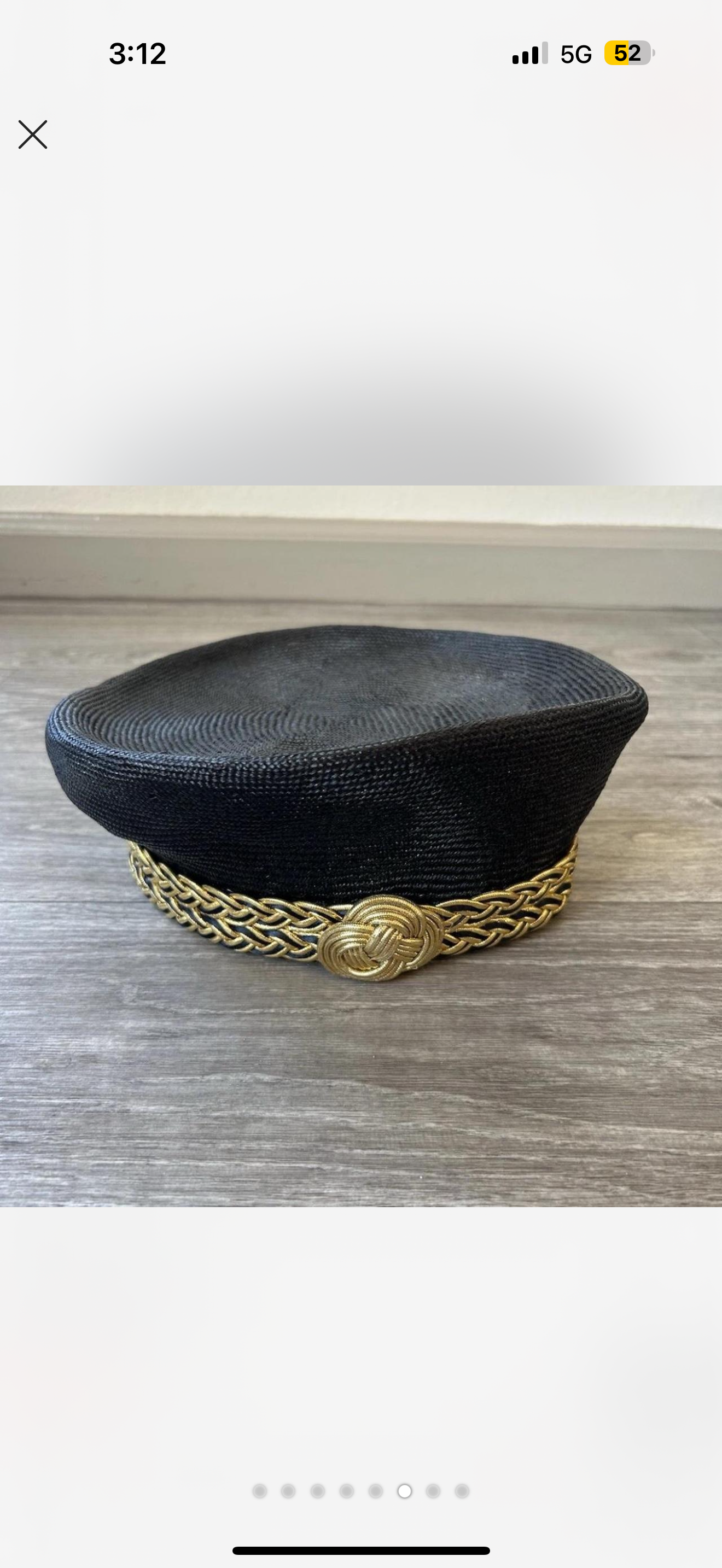VTG 80's Zulu Pill Box Hat By Shellie
McDowell Room At The Top Church Hat OS