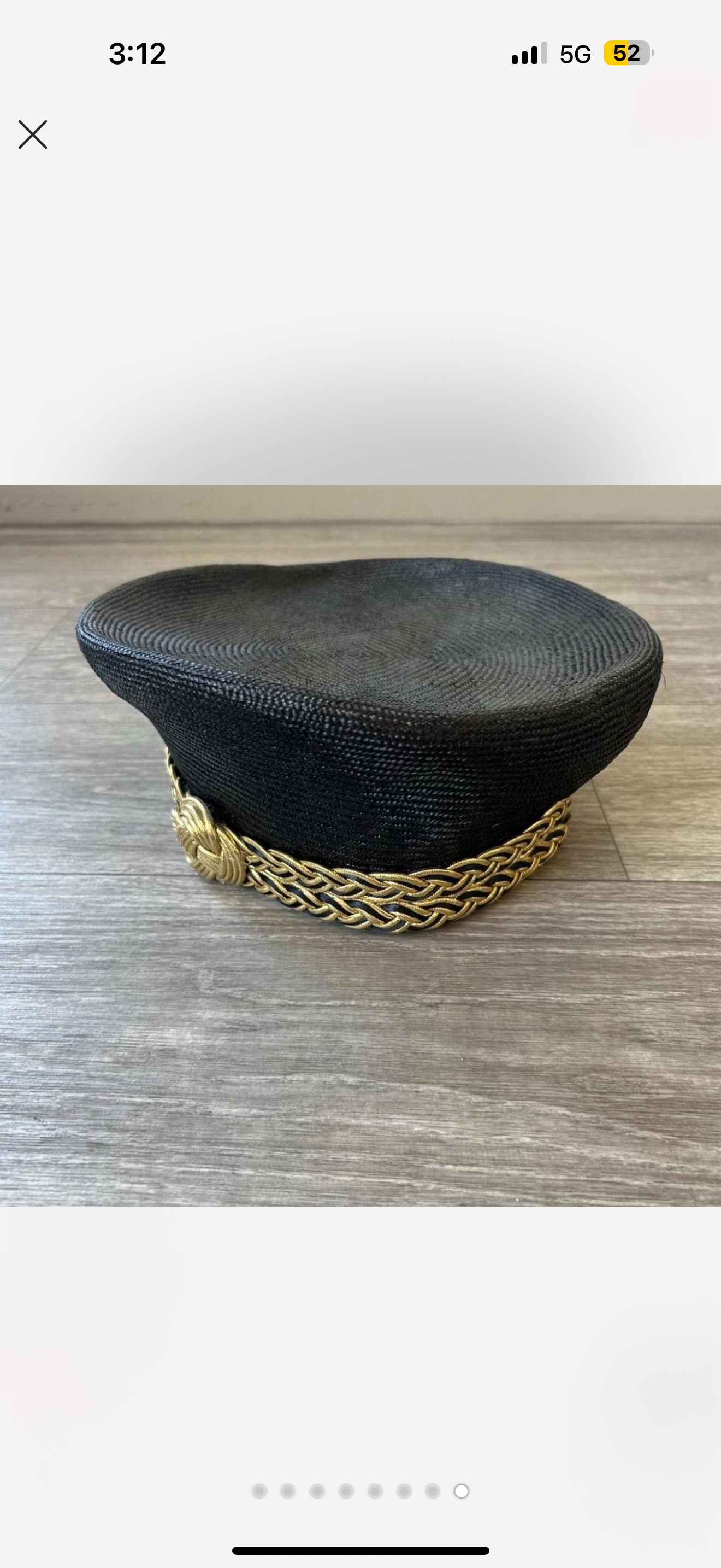 VTG 80's Zulu Pill Box Hat By Shellie
McDowell Room At The Top Church Hat OS