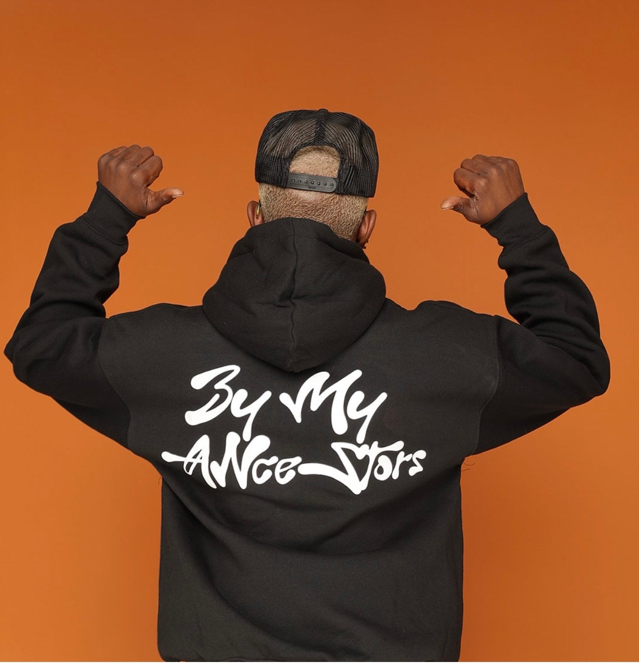 PROTECTED BY MY ANCESTORS HOODIE -BLK