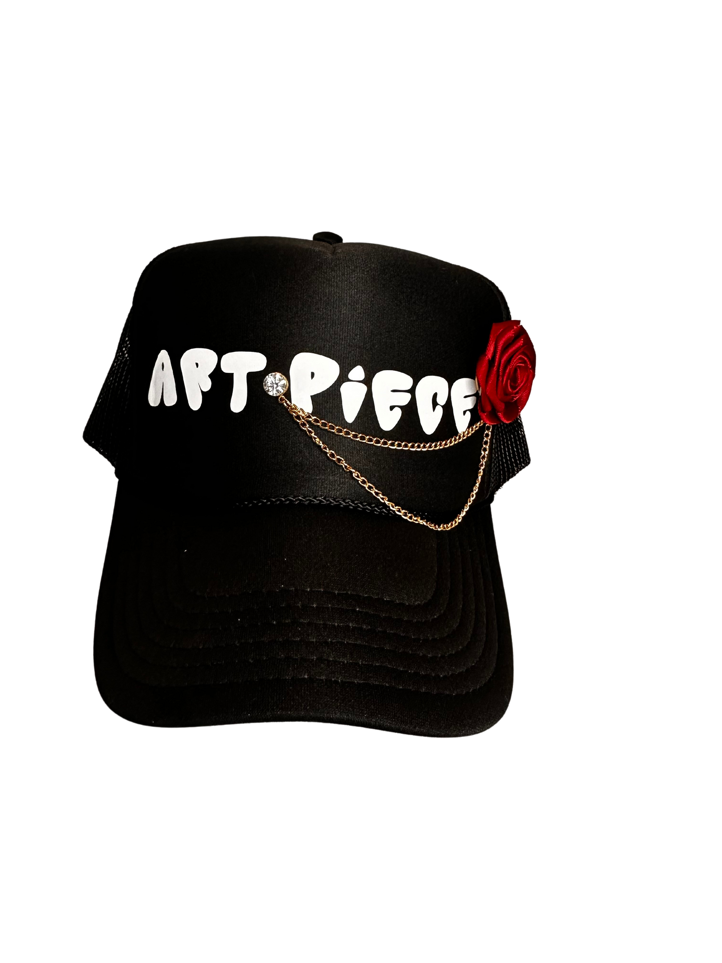 ART PIECE TRUCKER (Red Rose)