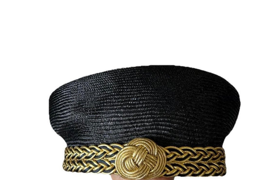 VTG 80's Zulu Pill Box Hat By Shellie
McDowell Room At The Top Church Hat OS